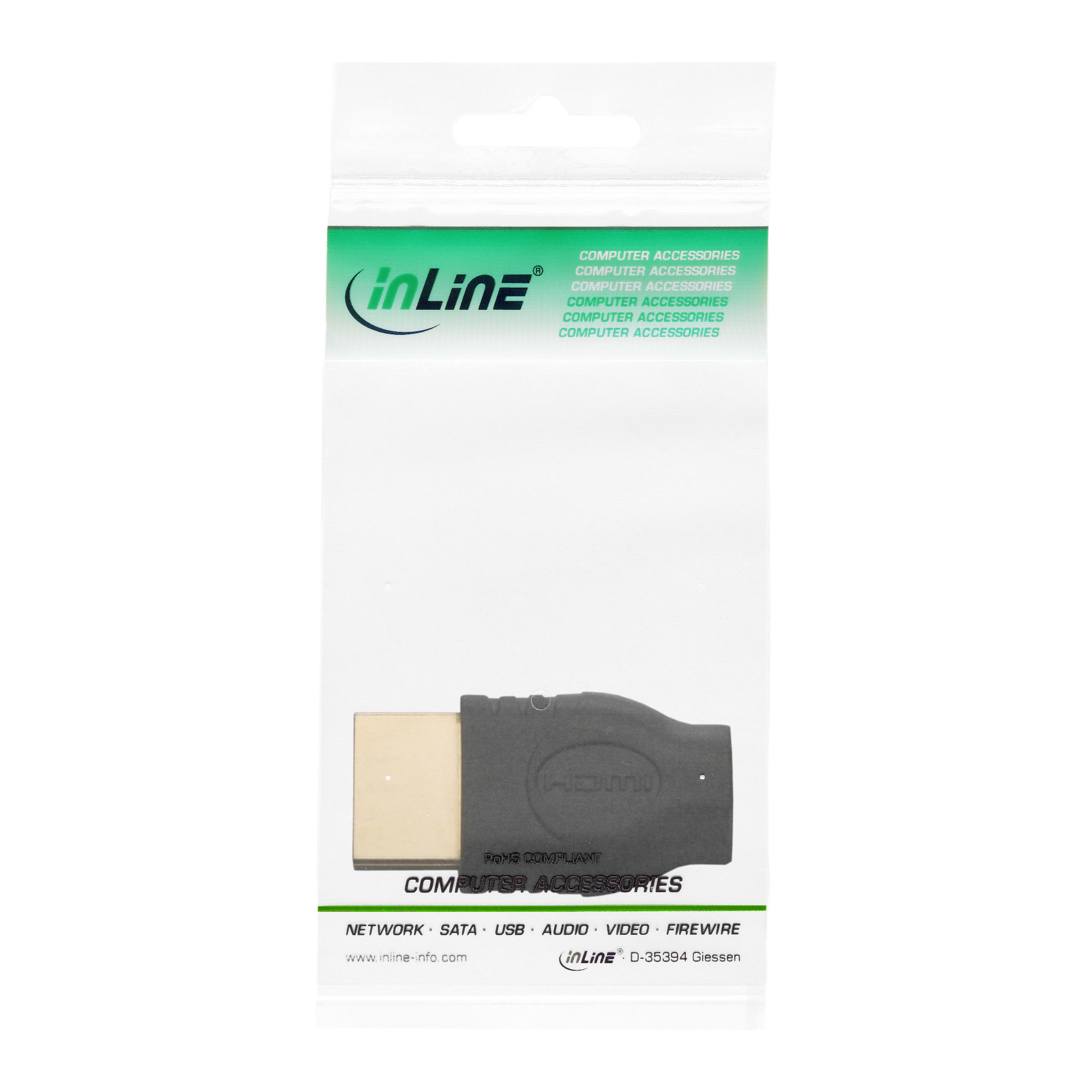 Inline® HDMI Adapter, HDMI A Stecker auf Micro HDMI D Buchse Inline® HDMI Adapter, HDMI A Stecker auf Micro HDMI D Buchse