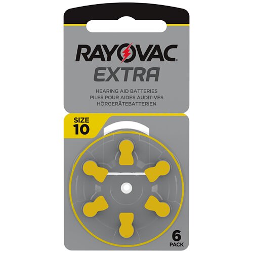 60x Typ 10 PR70 Rayovac Extra Advanced Hörgerätebatterien - Gelb 60x Typ 10 PR70 Rayovac Extra Advanced Hörgerätebatterien - Gelb