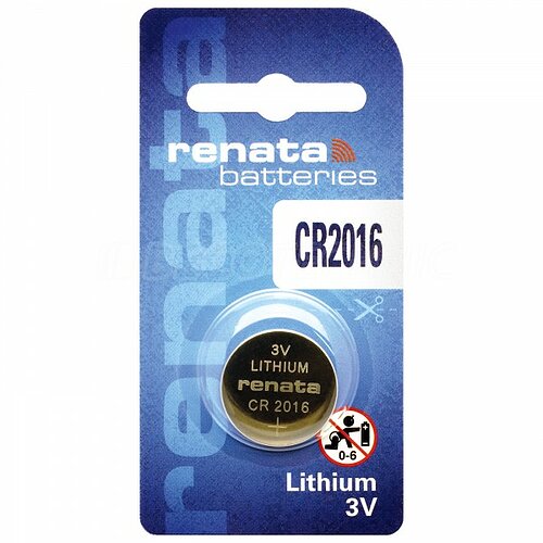 100x Renata CR2016 Lithium Knopfzelle 3V Batterie 