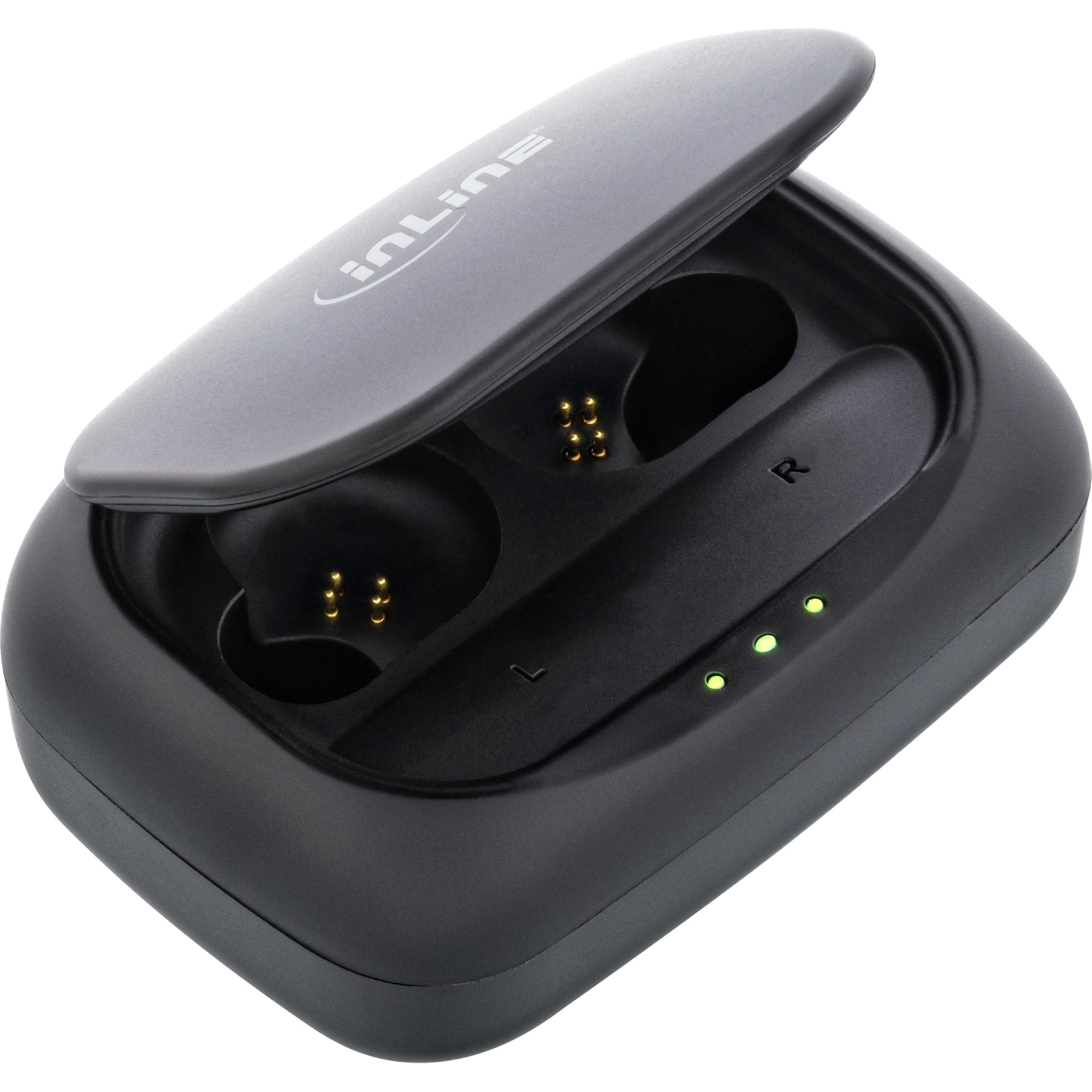 Inline® PURE Air TWS, Bluetooth In-Ear Kopfhörer mit TWS, mit Qi-Case PowerBank Inline® PURE Air TWS, Bluetooth In-Ear Kopfhörer mit TWS, mit Qi-Case PowerBank