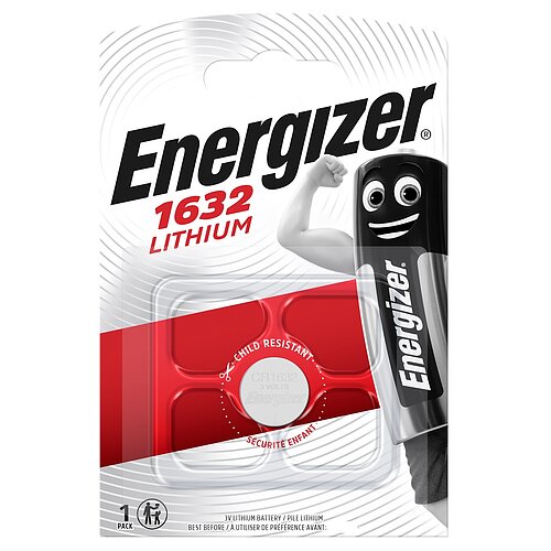 Energizer CR1632 Lithium Knopfzelle 3V Batterie - 1er Verpackung