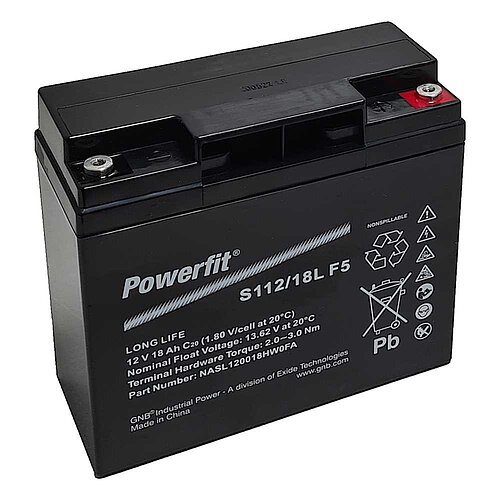 Exide Powerfit S112/18L F5 1V 18Ah Exide Powerfit S112/18L F5 1V 18Ah