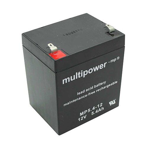 Multipower MP5.4-12 AGM 12 V 5,4Ah - 4,8mm Faston Multipower MP5.4-12 AGM 12 V 5,4Ah - 4,8mm Faston