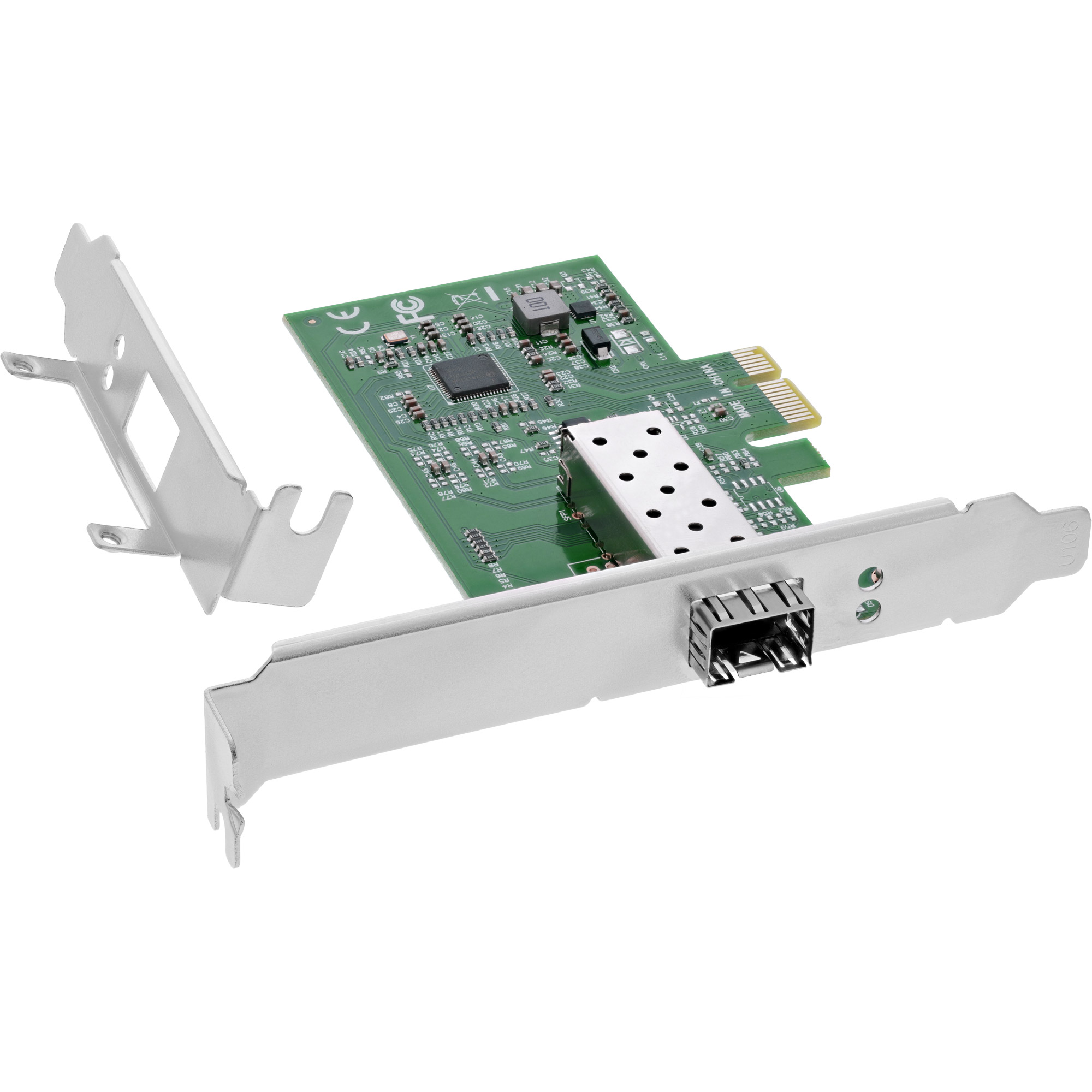 InLine® Gigabit Netzwerkkarte, 1x SFP Fiber 1Gb/s, PCIe x1, inkl. LP Slotblech InLine® Gigabit Netzwerkkarte, 1x SFP Fiber 1Gb/s, PCIe x1, inkl. LP Slotblech