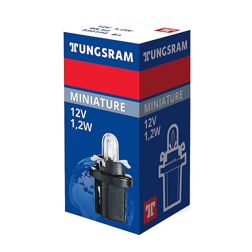 12V 1,2W B8,5d Original range 1St Tungsram