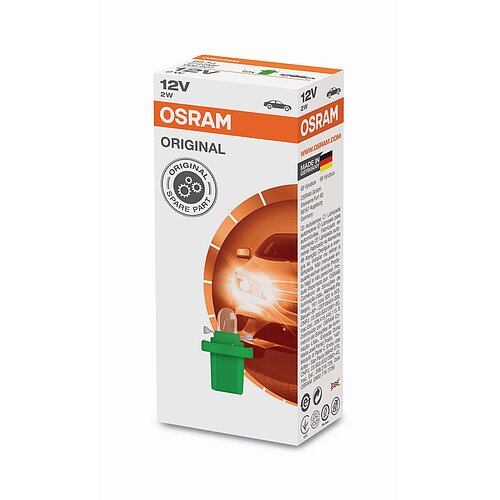 2W Kunststoffsockel Faltschachtel 12V Original OSRAM