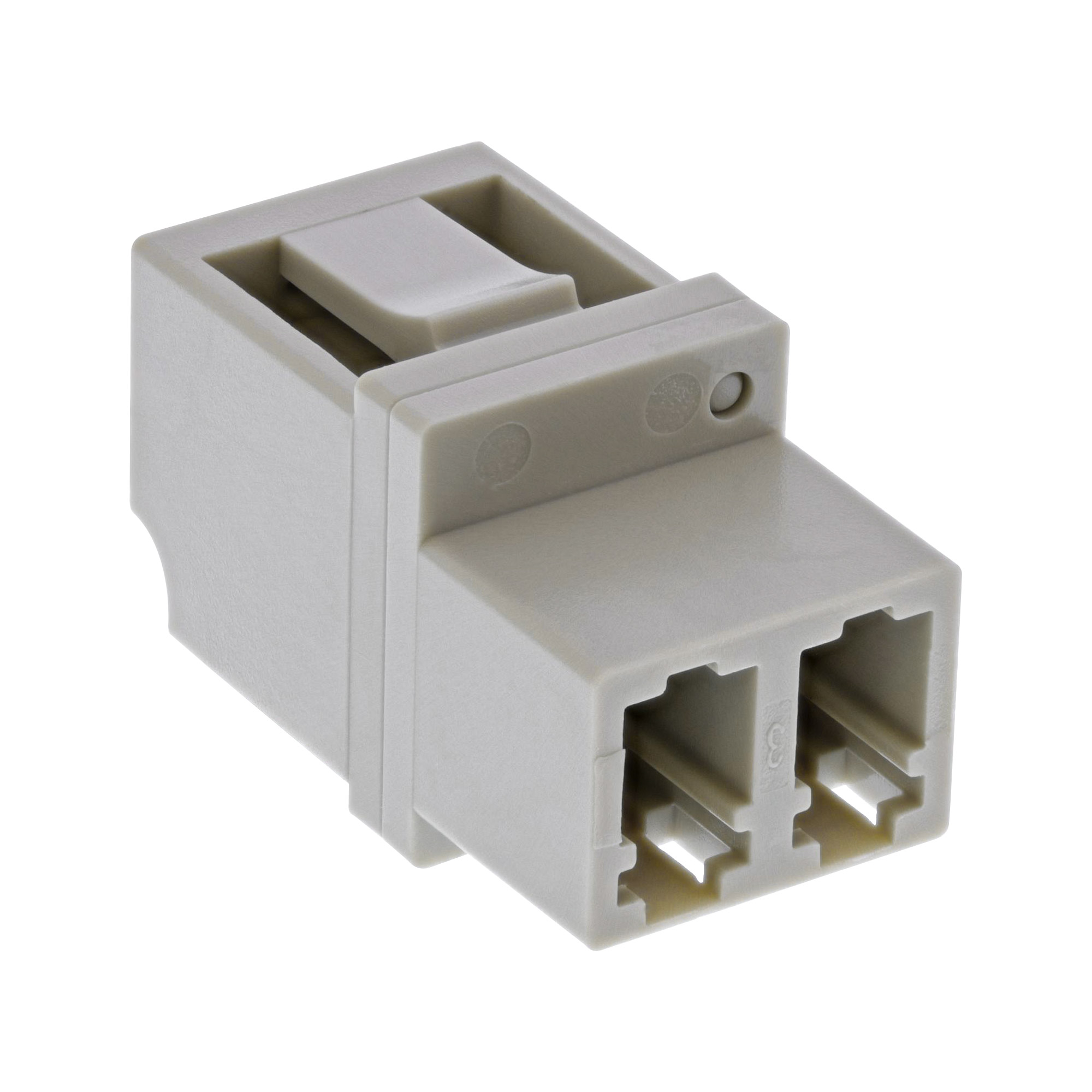 Inline® LWL Kupplung, Duplex LC/LC, multimode, beige, Keramik-Hülse