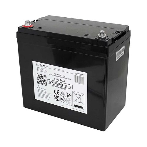 ULTRA MAX Li55-12 LiFePO4 Akku 12V 55Ah ULTRA MAX Li55-12 LiFePO4 Akku 12V 55Ah