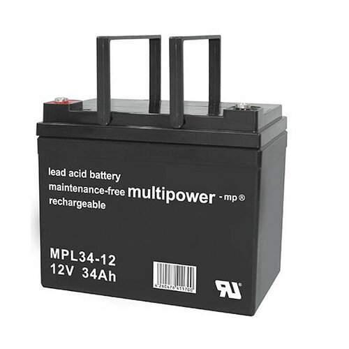 Multipower MPL34-12I AGM 12 V 34 Ah - M5 Schraubanschluss Multipower MPL34-12I AGM 12 V 34 Ah - M5 Schraubanschluss