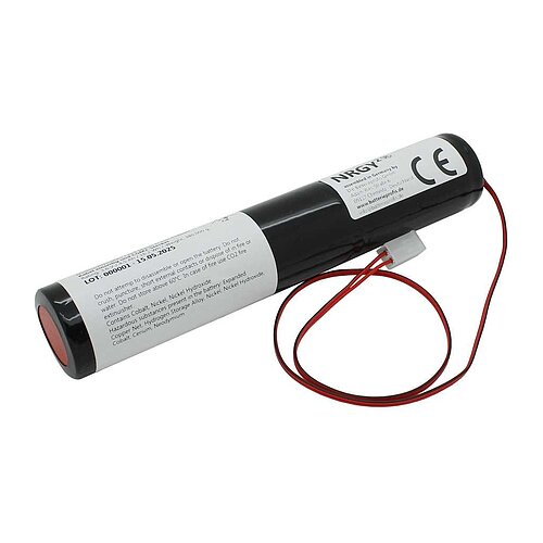 Notleuchtenakku NiCd 3,6V 4500mAh L1x3 Mono D mit 450mm Kabel einseitig und CGM2-Stecker Notleuchtenakku NiCd 3,6V 4500mAh L1x3 Mono D mit 450mm Kabel einseitig und CGM2-Stecker