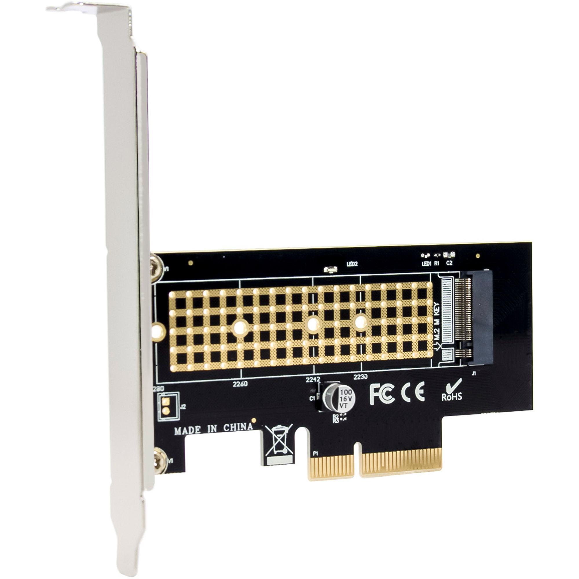 InLine® PCIe Karte zu 1x intern NVMe M.2 Key M, PCIe x4