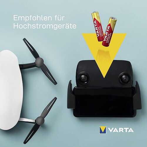 100x Varta Longlife Max Power AAA Micro LR03 Alkaline Batterie
