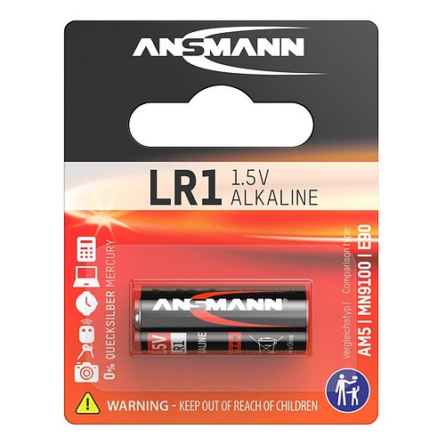 Ansmann LR1 N Lady Alkaline 1.5V Batterie - 1er Verpackung