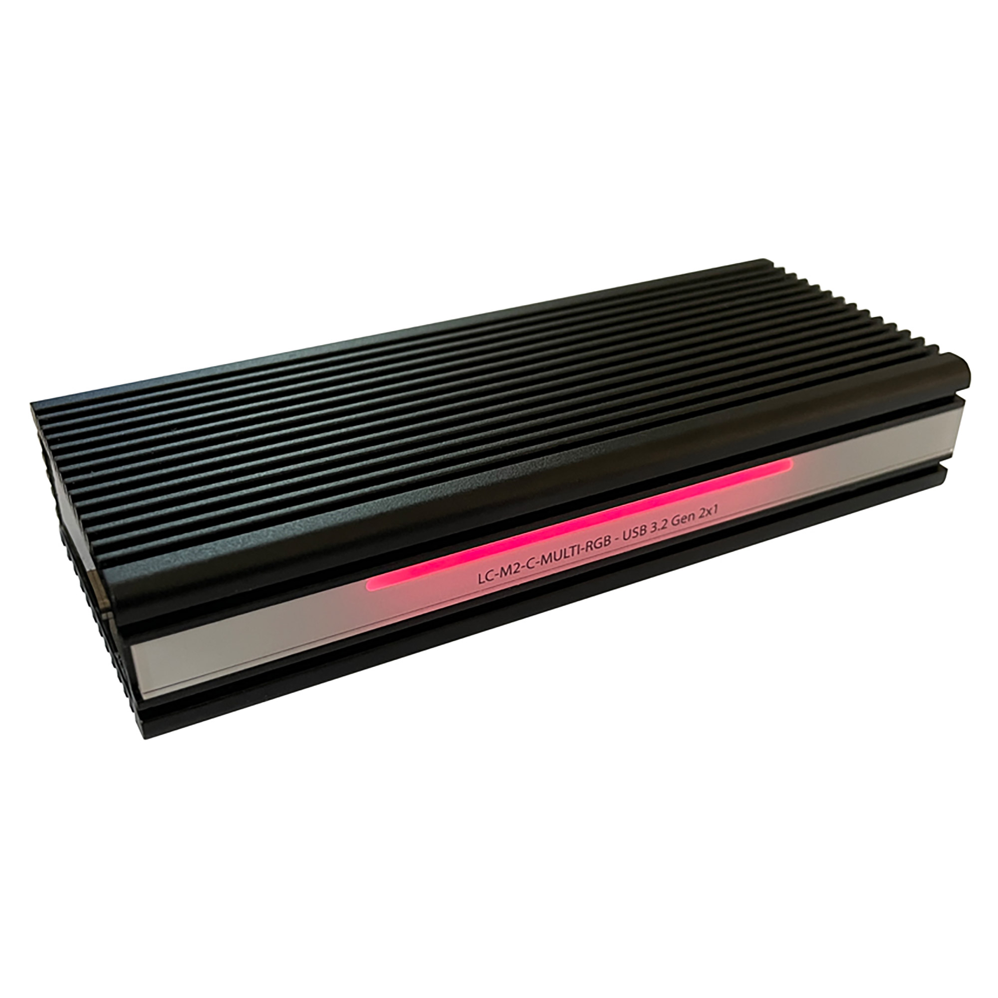 LC-Power LC-M2-C-MULTI-RGB M.2-SSD-gehäuse (NVMe & SATA), USB 3.2 Gen.2x1, RGB LC-Power LC-M2-C-MULTI-RGB M.2-SSD-gehäuse (NVMe & SATA), USB 3.2 Gen.2x1, RGB