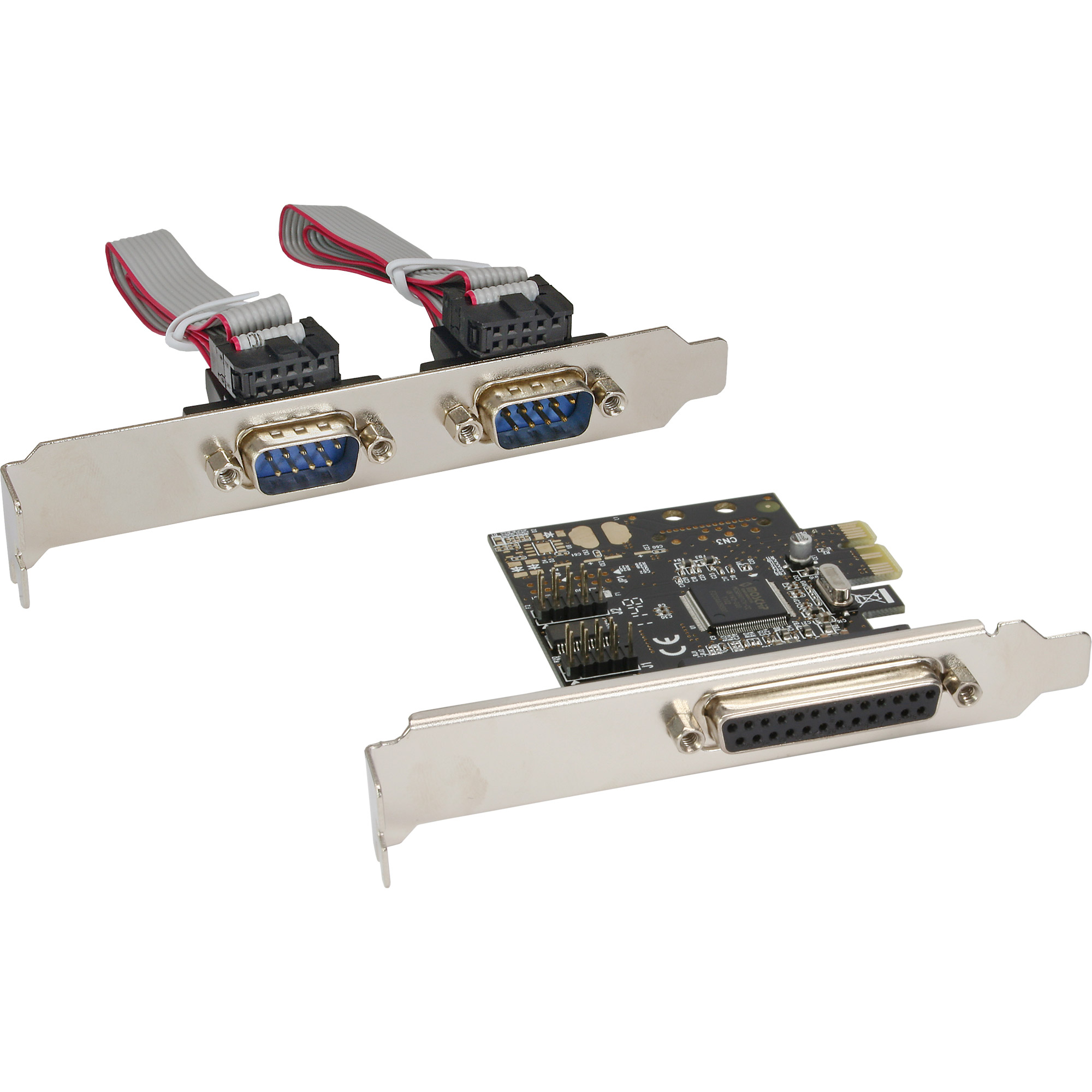 Inline® Schnittstellenkarte, 1x 25pol parallel + 2x 9pol seriell, PCIe