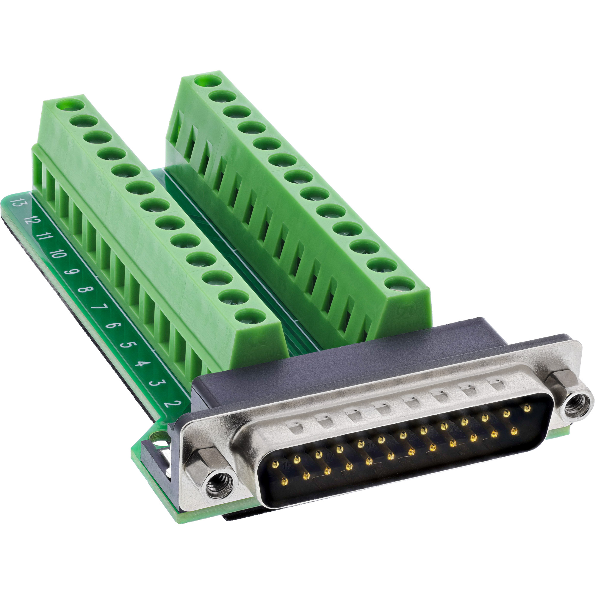 InLine® D-Sub 25 Terminalblock, Stecker, 2-reihig, Schraubklemme InLine® D-Sub 25 Terminalblock, Stecker, 2-reihig, Schraubklemme