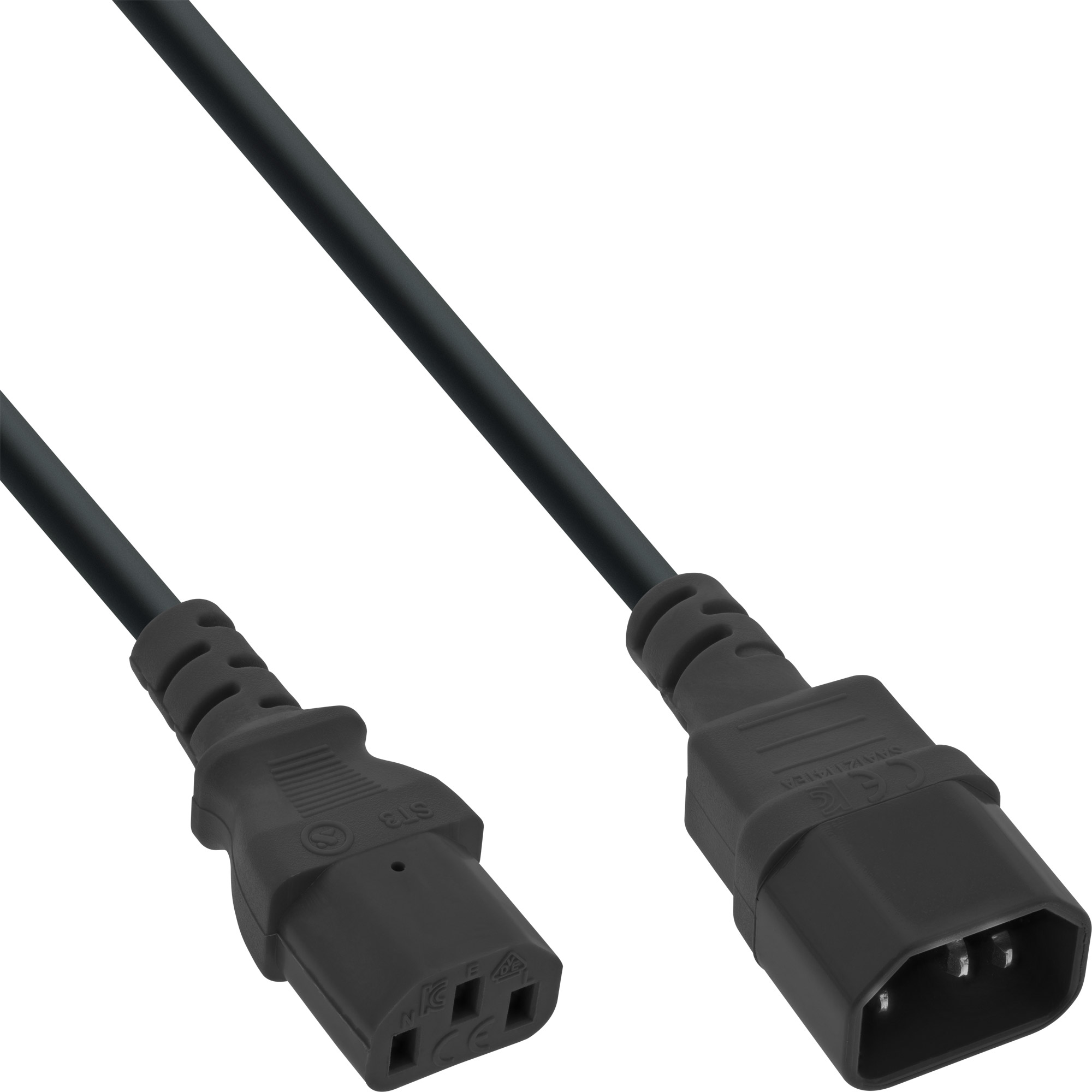 Inline® KaltgeräteverLängerung, C13 auf C14, 1,8m (mit ETL-Zul. für Nordamerika) Inline® KaltgeräteverLängerung, C13 auf C14, 1,8m (mit ETL-Zul. für Nordamerika)