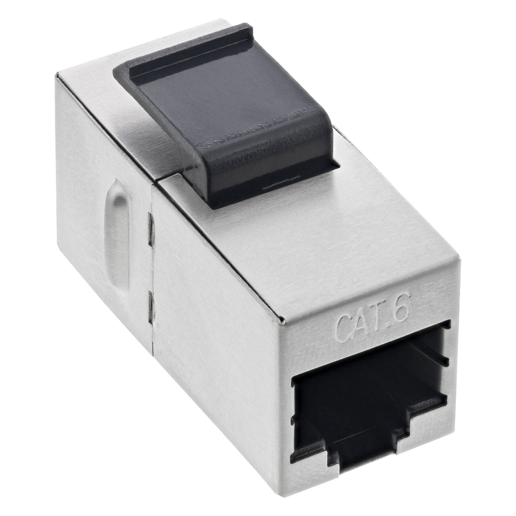 Inline® Keystone RJ45 Buchse / Buchse Einsatz, SNAP-In, Cat.6, STP, bulk