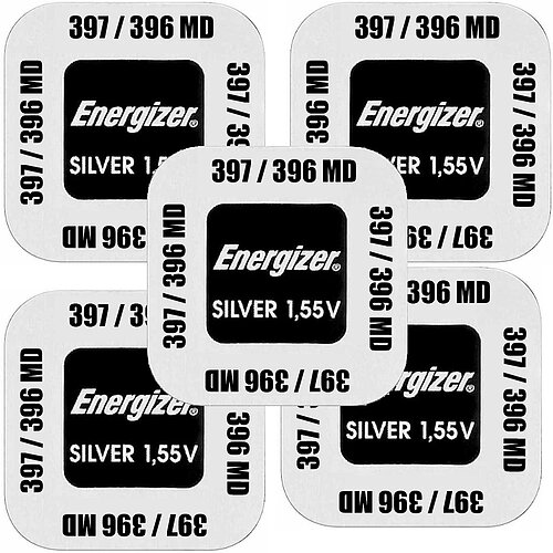 Energizer SR59 397 / 396 MultDrain Silberoxid Batterie 1,55 V - 5er Verpackung