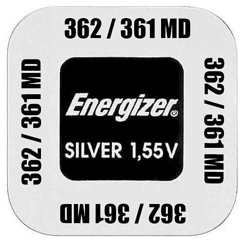Energizer SR58 362 / 361 MultiDrain Silberoxid Batterie 1,55 V - 5er Verpackung