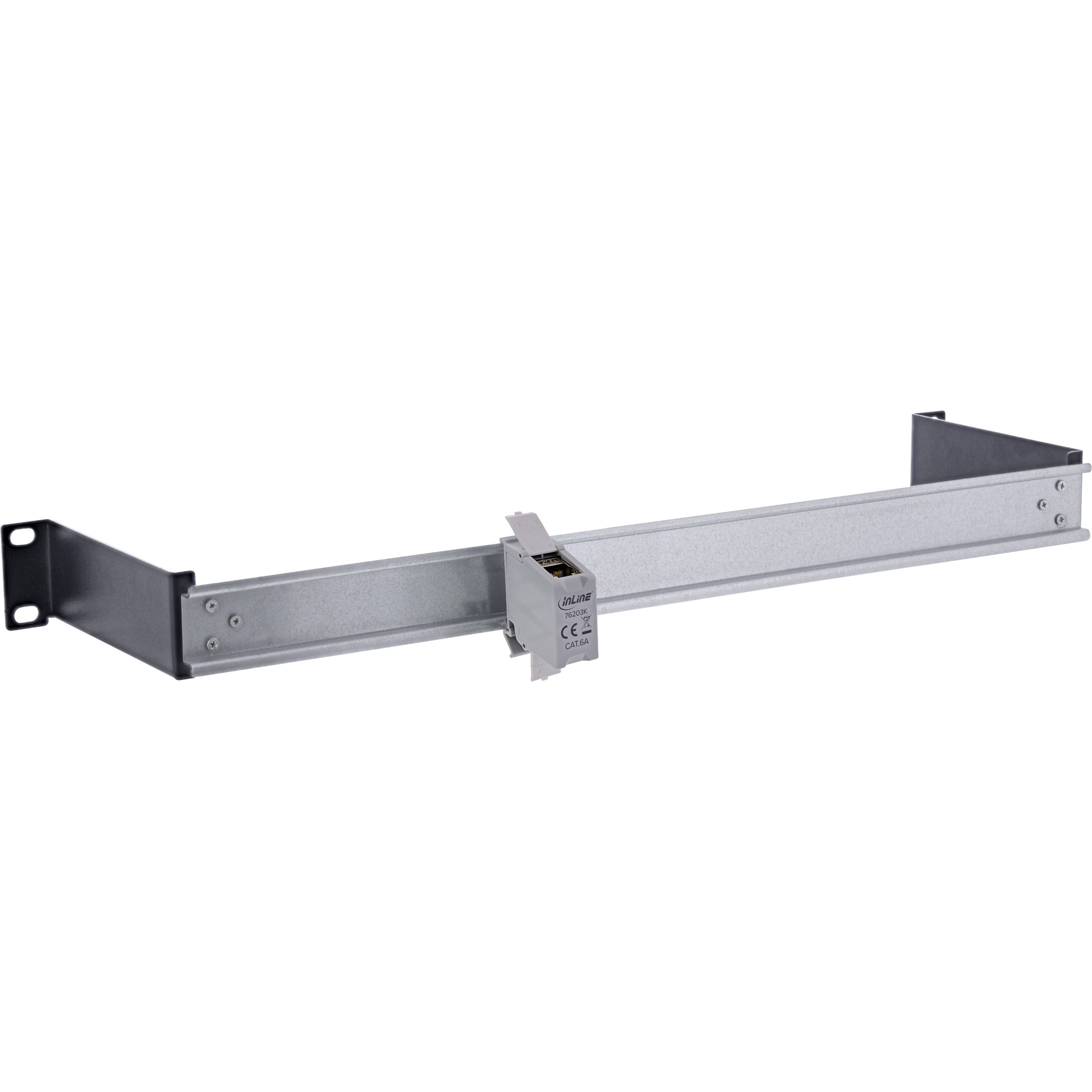 InLine® Cat.6A RJ45 Doppelkupplung für Hutschiene InLine® Cat.6A RJ45 Doppelkupplung für Hutschiene