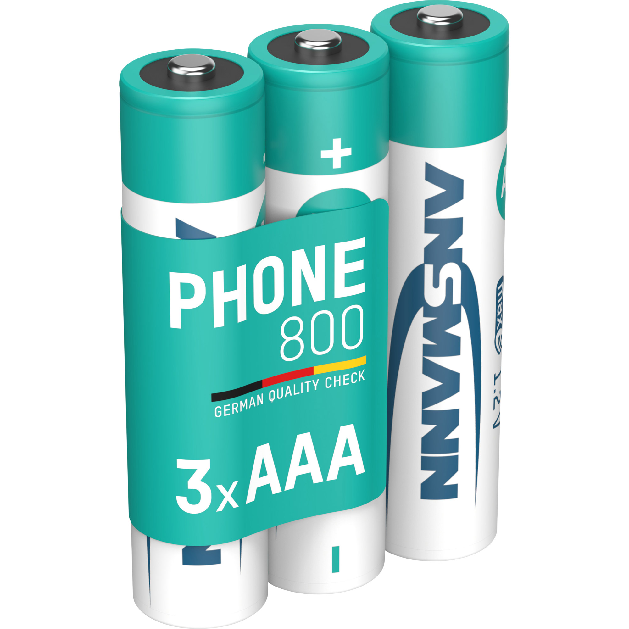 Ansmann NiMH AAA Micro 800mAh HR03 Akku für DECT Telefon - 3er Verpackung Ansmann NiMH AAA Micro 800mAh HR03 Akku für DECT Telefon - 3er Verpackung