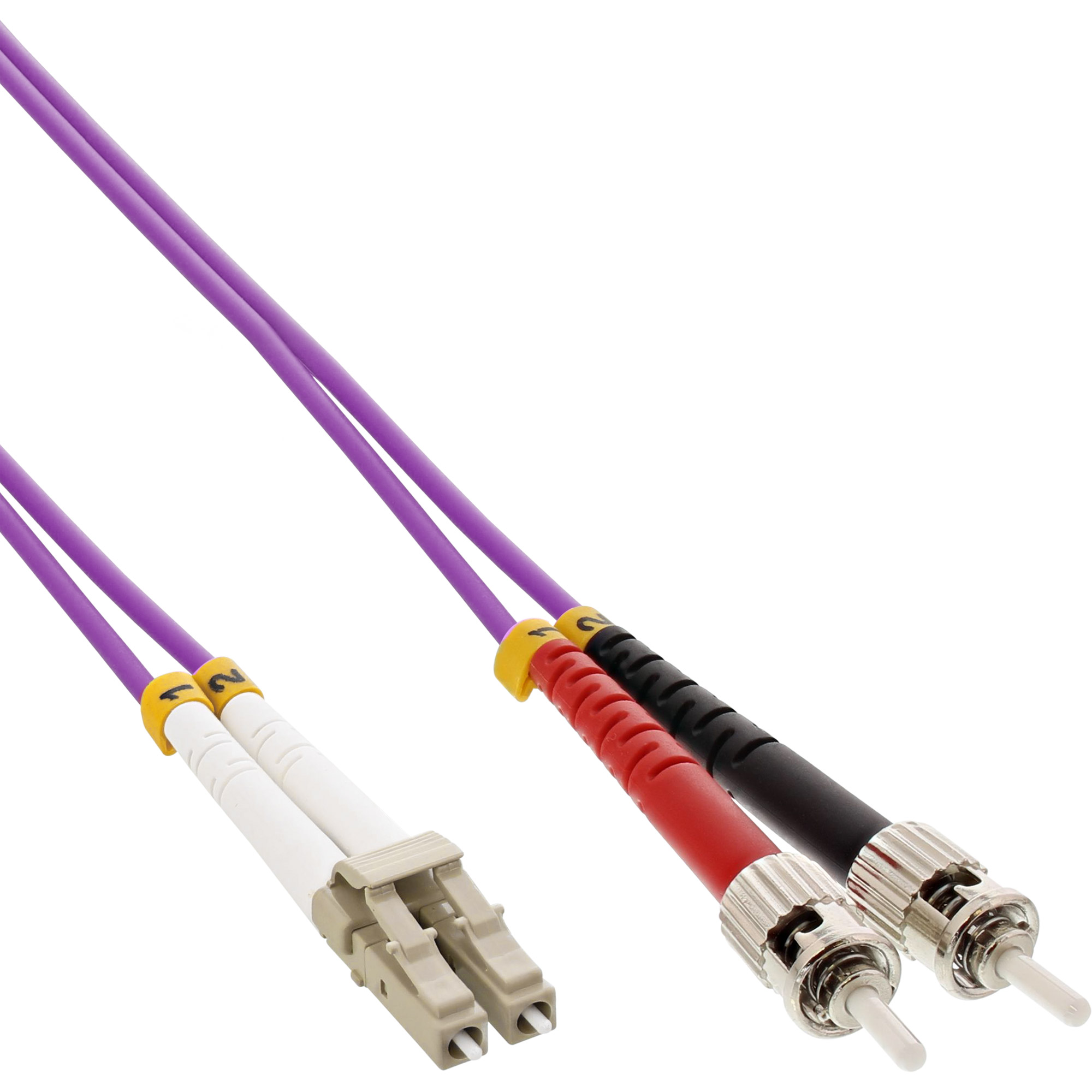 Inline® LWL Duplex Kabel, LC/ST, 50/125µm, OM4, 3m