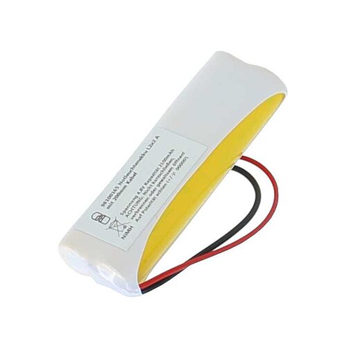Notleuchtenakku NiMH 4,8V 2100mAh L2x2 A mit 200mm Kabel Notleuchtenakku NiMH 4,8V 2100mAh L2x2 A mit 200mm Kabel