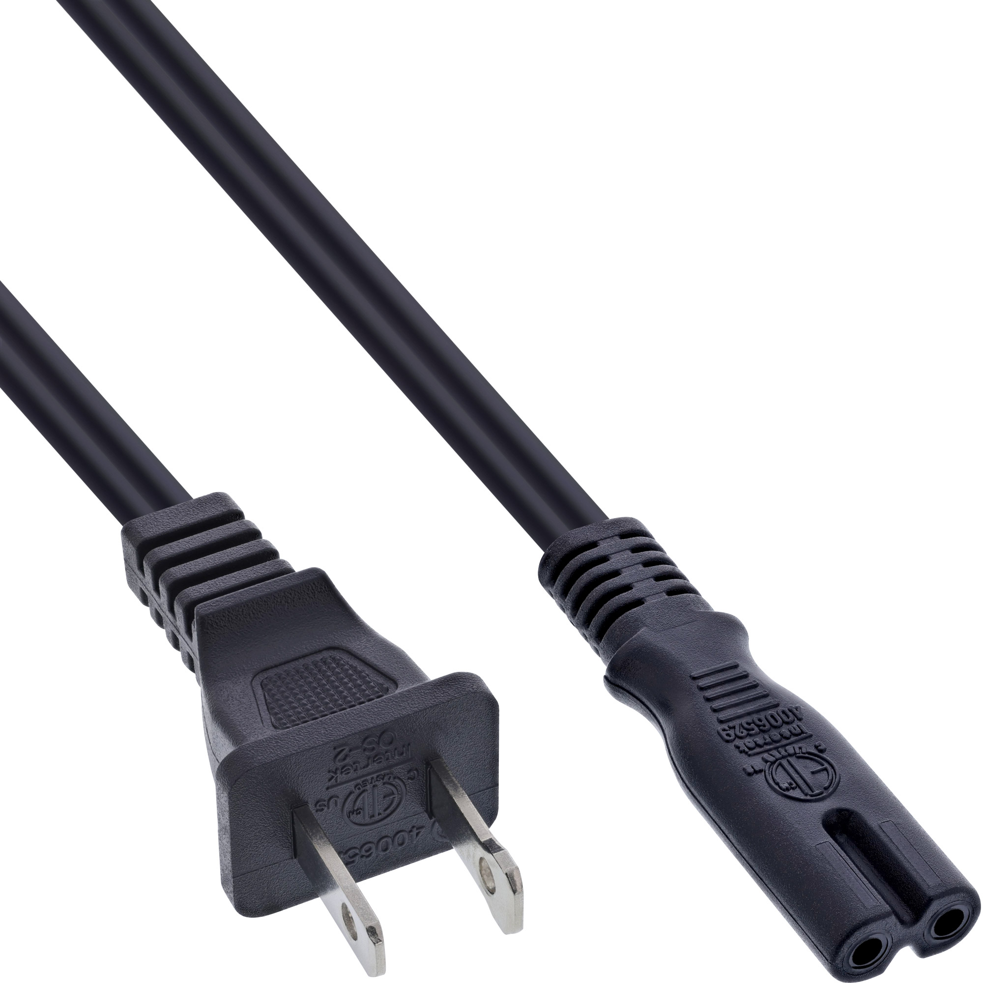 Inline® Netzkabel, Netzstecker USA auf Euro 8 C7 Stecker, 1,8m Inline® Netzkabel, Netzstecker USA auf Euro 8 C7 Stecker, 1,8m