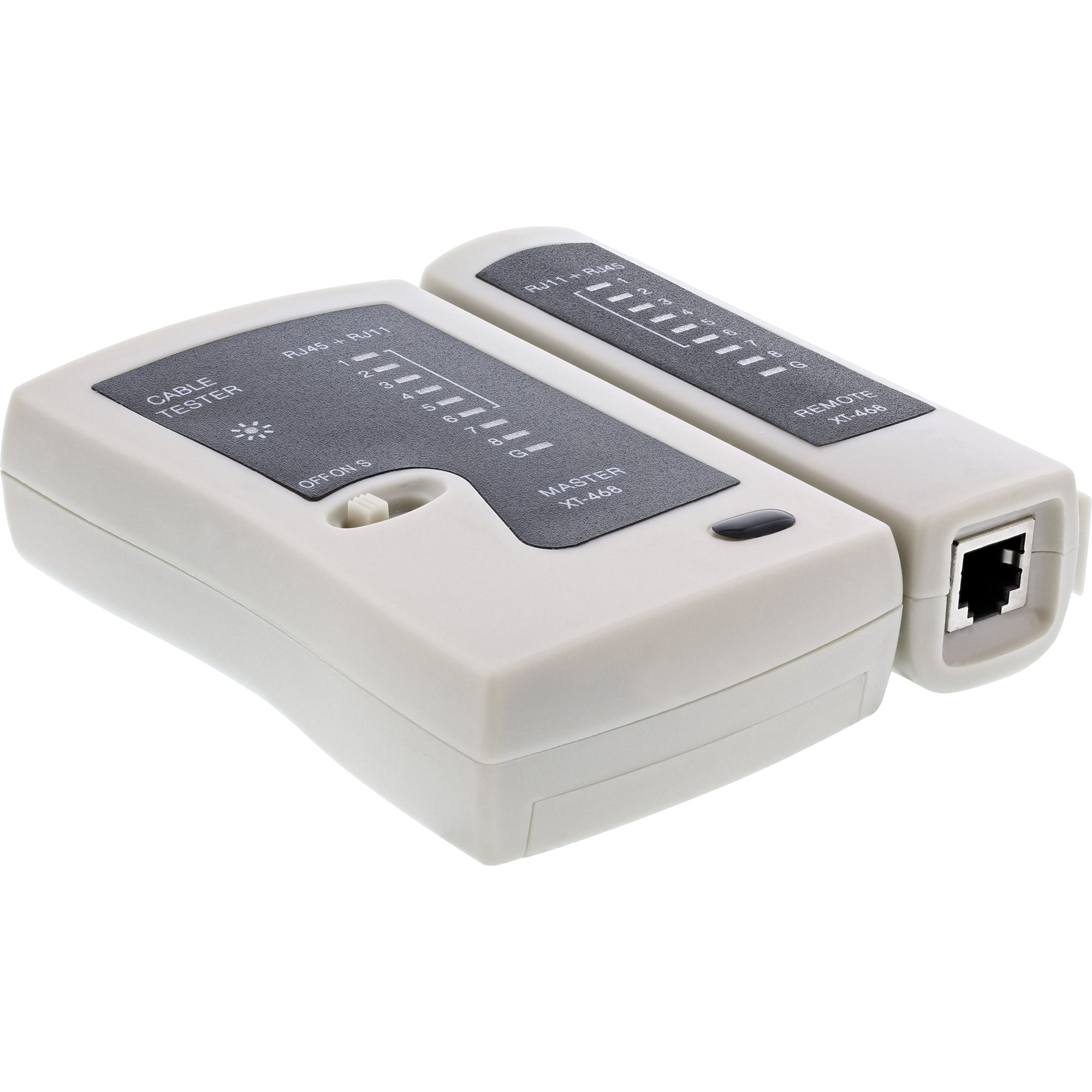 Inline® Tester für RJ45 Kabel mit 9 LED