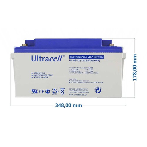 Ultracell UC65-12 12V 65Ah zyklenfest Ultracell UC65-12 12V 65Ah zyklenfest