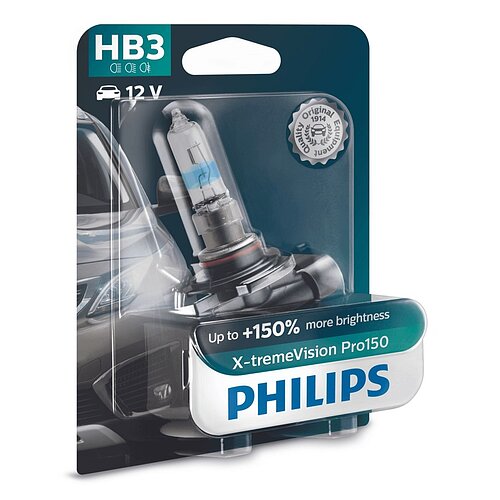Philips HB3 12V 60W P20d X-tremeVision Pro150 1 Stück Blister