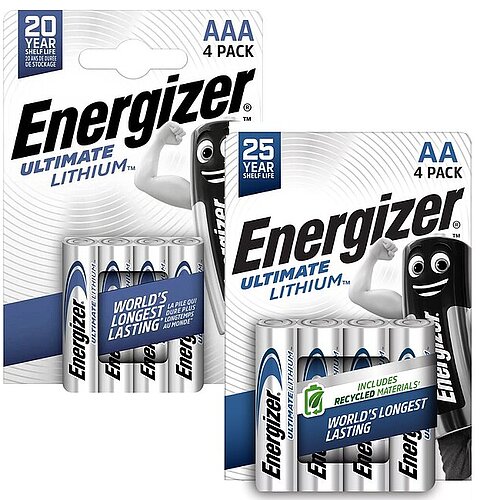 Energizer Ultimate AA Mignon & AAA Micro Lithium Batterien - 40er Paket Energizer Ultimate AA Mignon & AAA Micro Lithium Batterien - 40er Paket