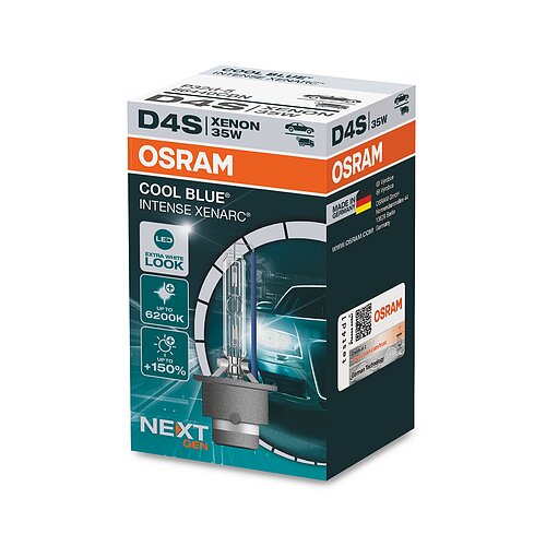 OSRAM D4S 12V+24V 35W P32d-5 XENARC COOL BLUE INTENSE NextGen. 6200K +150%