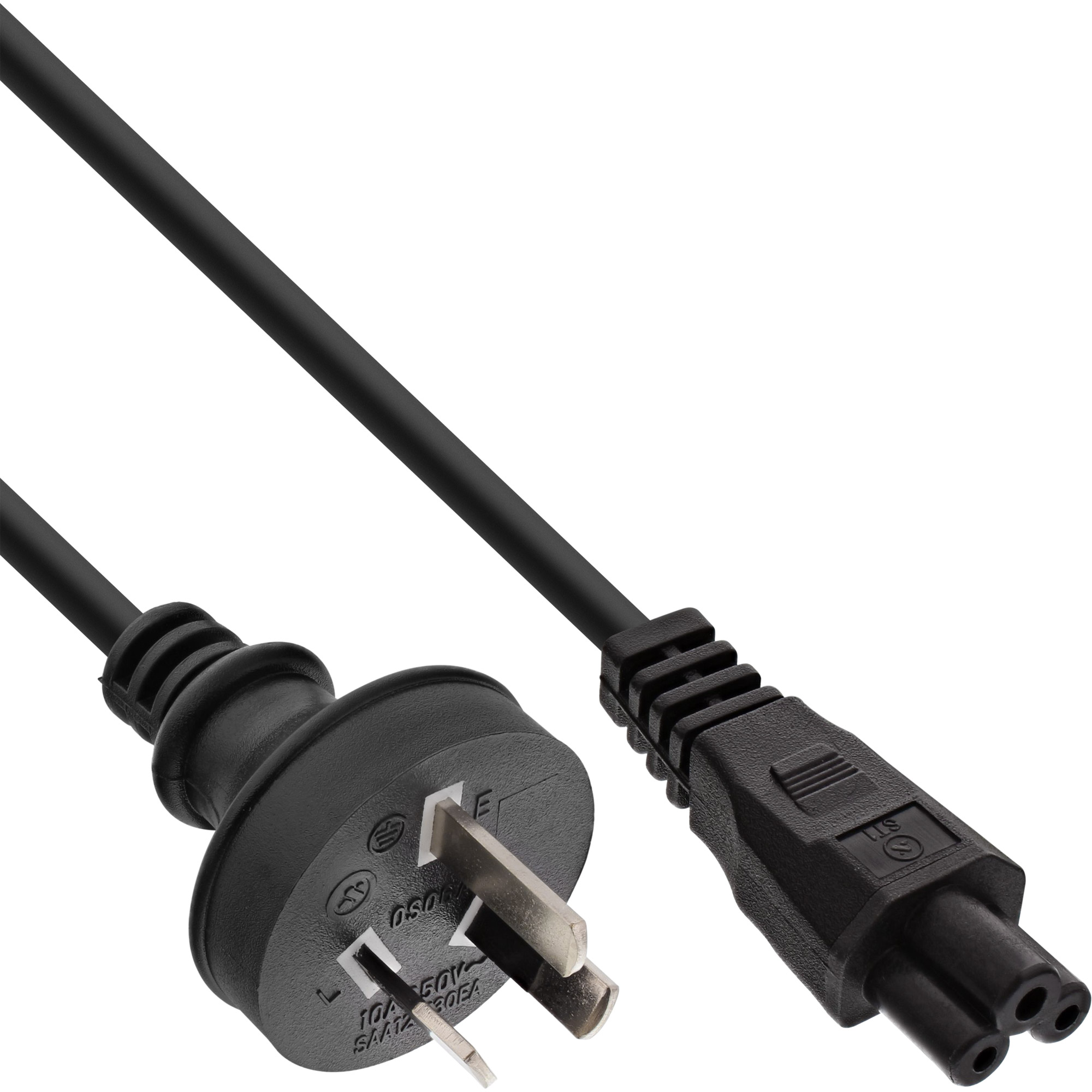 Inline® Netzkabel für Notebook, Australien, 3pol Kupplung, 2m Inline® Netzkabel für Notebook, Australien, 3pol Kupplung, 2m