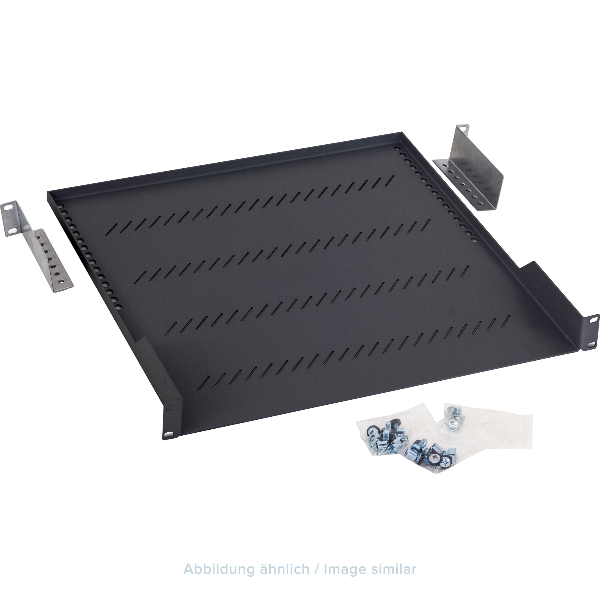 Triton RAB-UP-550-A1 19" Fachboden 1HE, 550mm, 40kg, schwarz