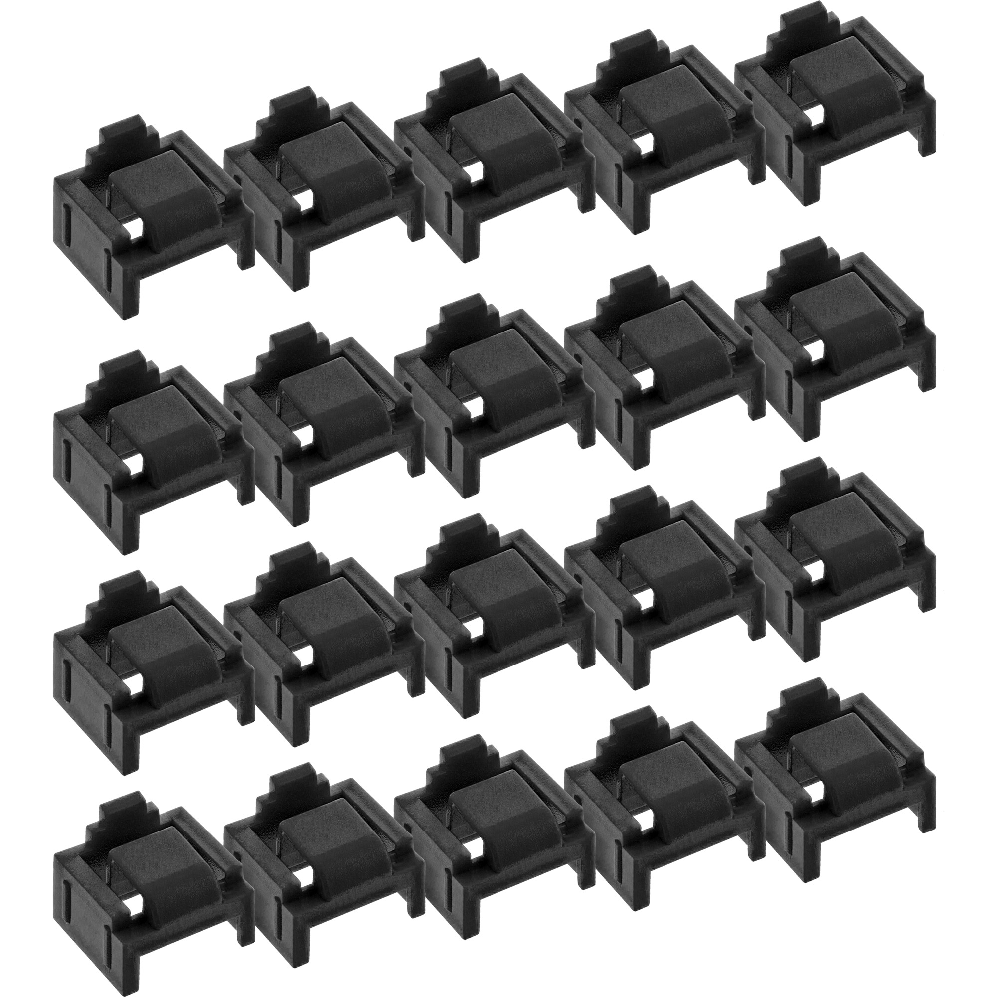 Inline® RJ45 Portblocker, 20 Blocker Nachfüllpack, schwarz