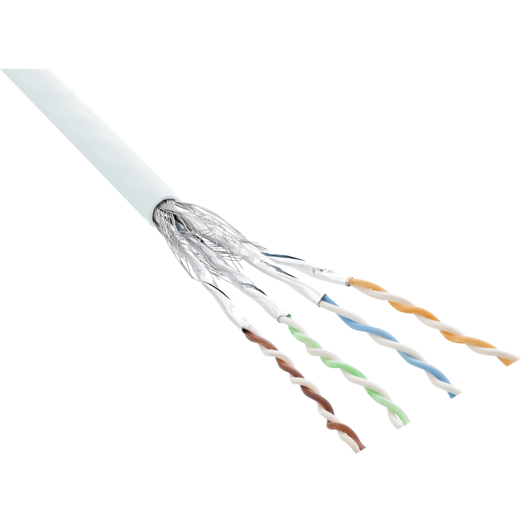 100m - Inline® Patchkabel Cat.6 S/FTP (PiMf), weiß, AWG27, PVC, CU 100m - Inline® Patchkabel Cat.6 S/FTP (PiMf), weiß, AWG27, PVC, CU