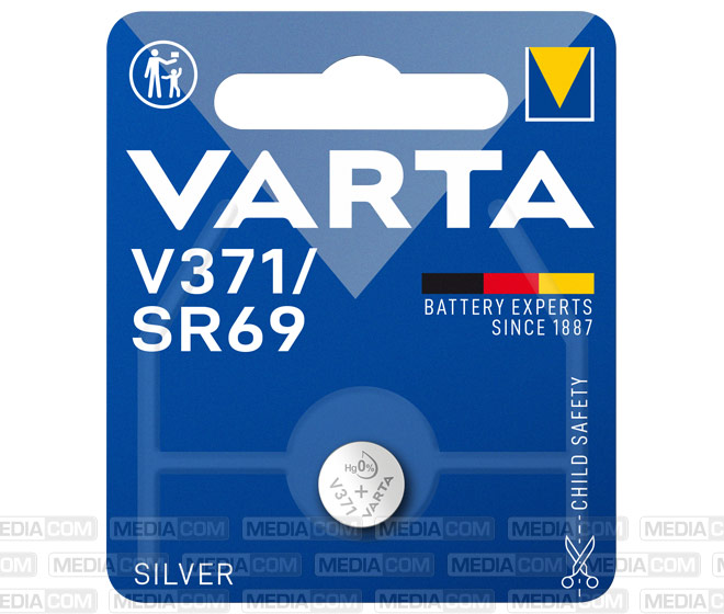 Batterie Silver Oxide, Knopfzelle, 371, SR69, 1.55V