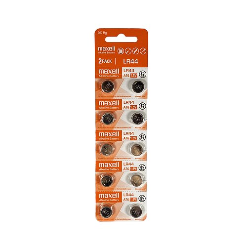 Maxell LR44 AG13 LR1154 357 1.5V Alkaline Knopfzelle - 10er Verpackung