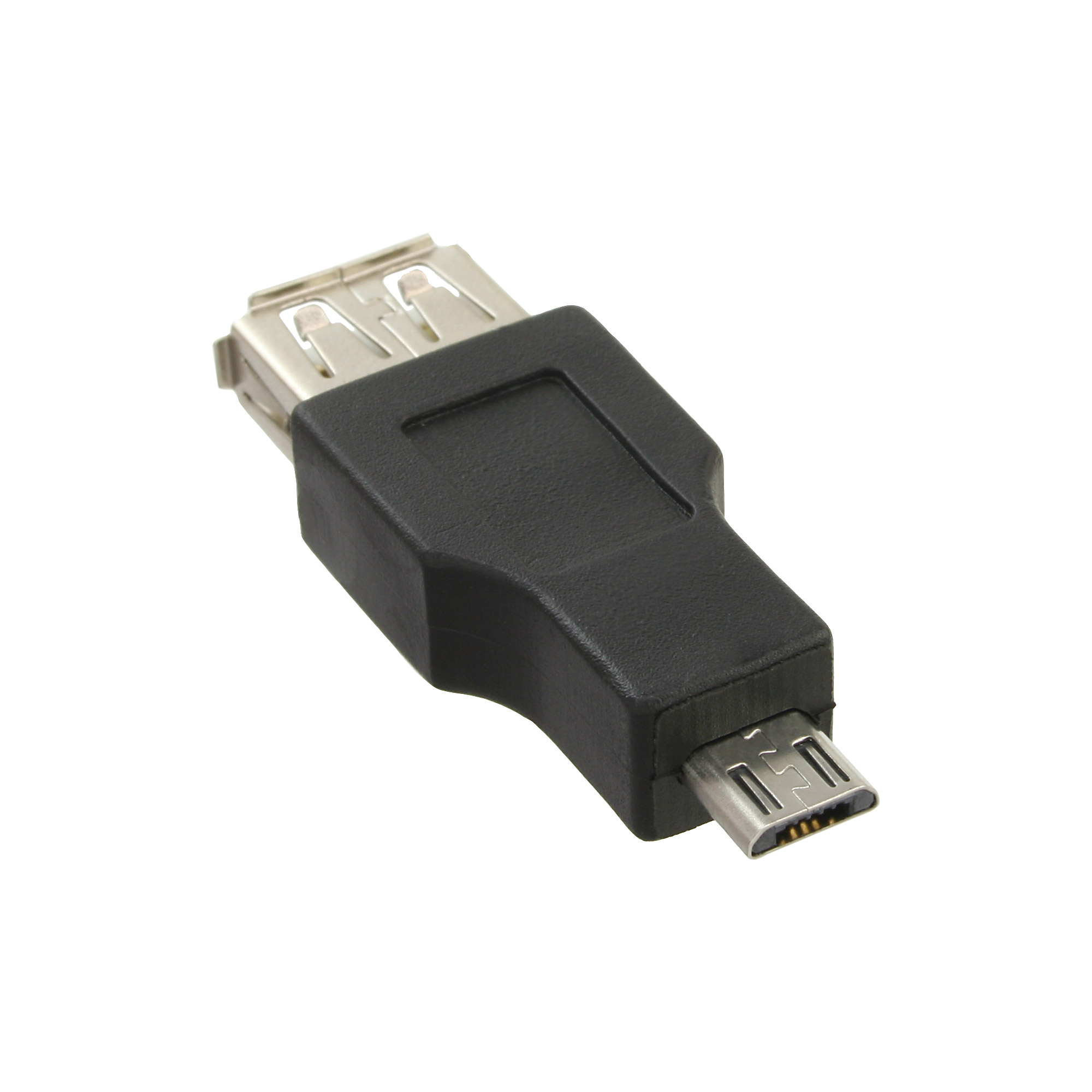 Inline® Micro-USB Adapter, Micro-B Stecker an USB A Buchse