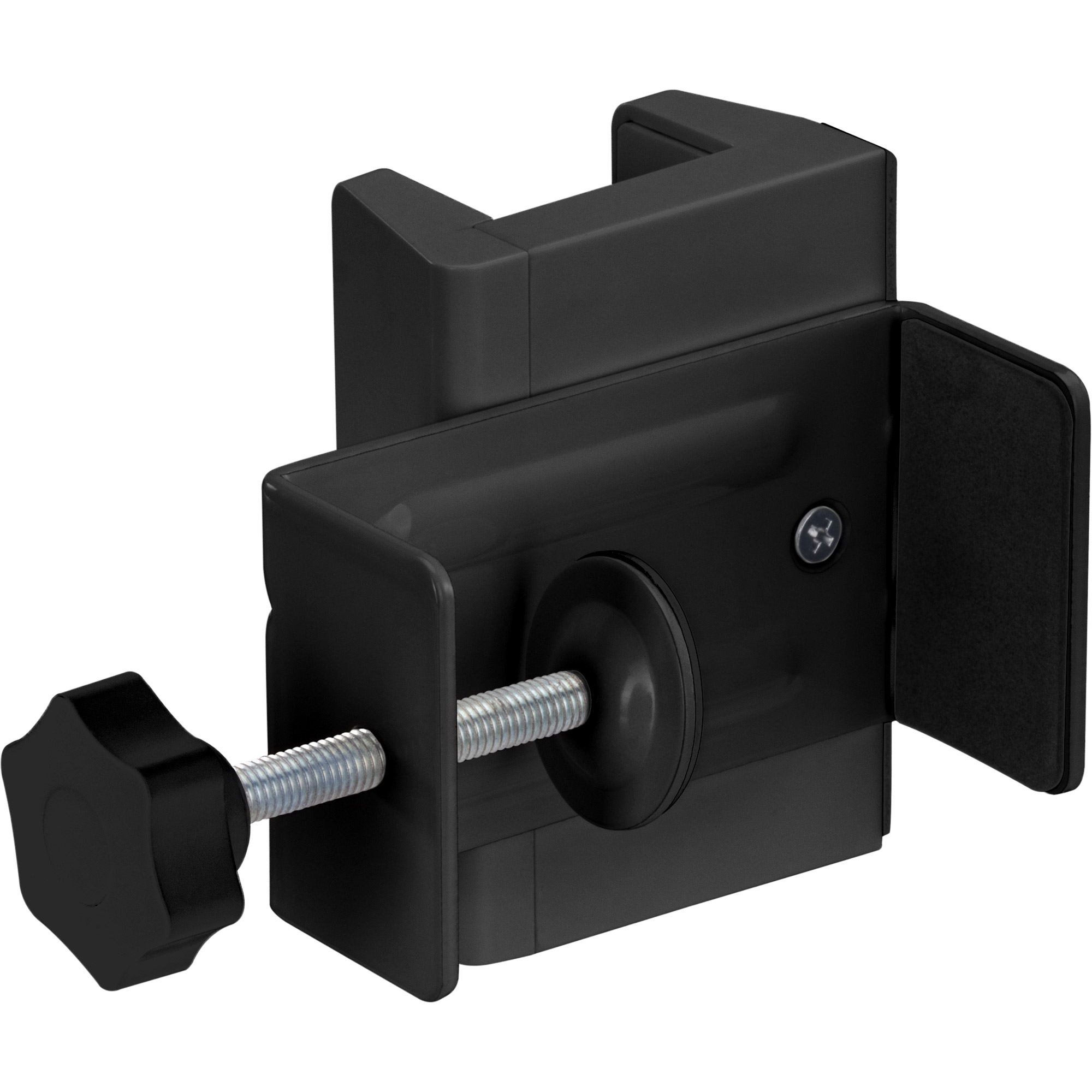 Inline® Tischbein-Klemme für Steckdosenleiste, Schraubklemme, schwarz
