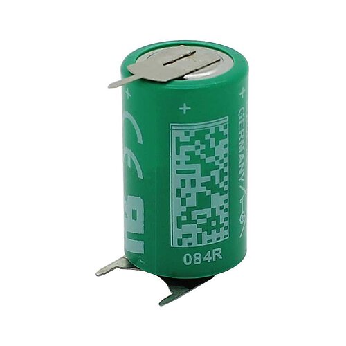 Varta 6127 CR1/2AA 3V mit Printanschluß +-- Varta 6127 CR1/2AA 3V mit Printanschluß +--