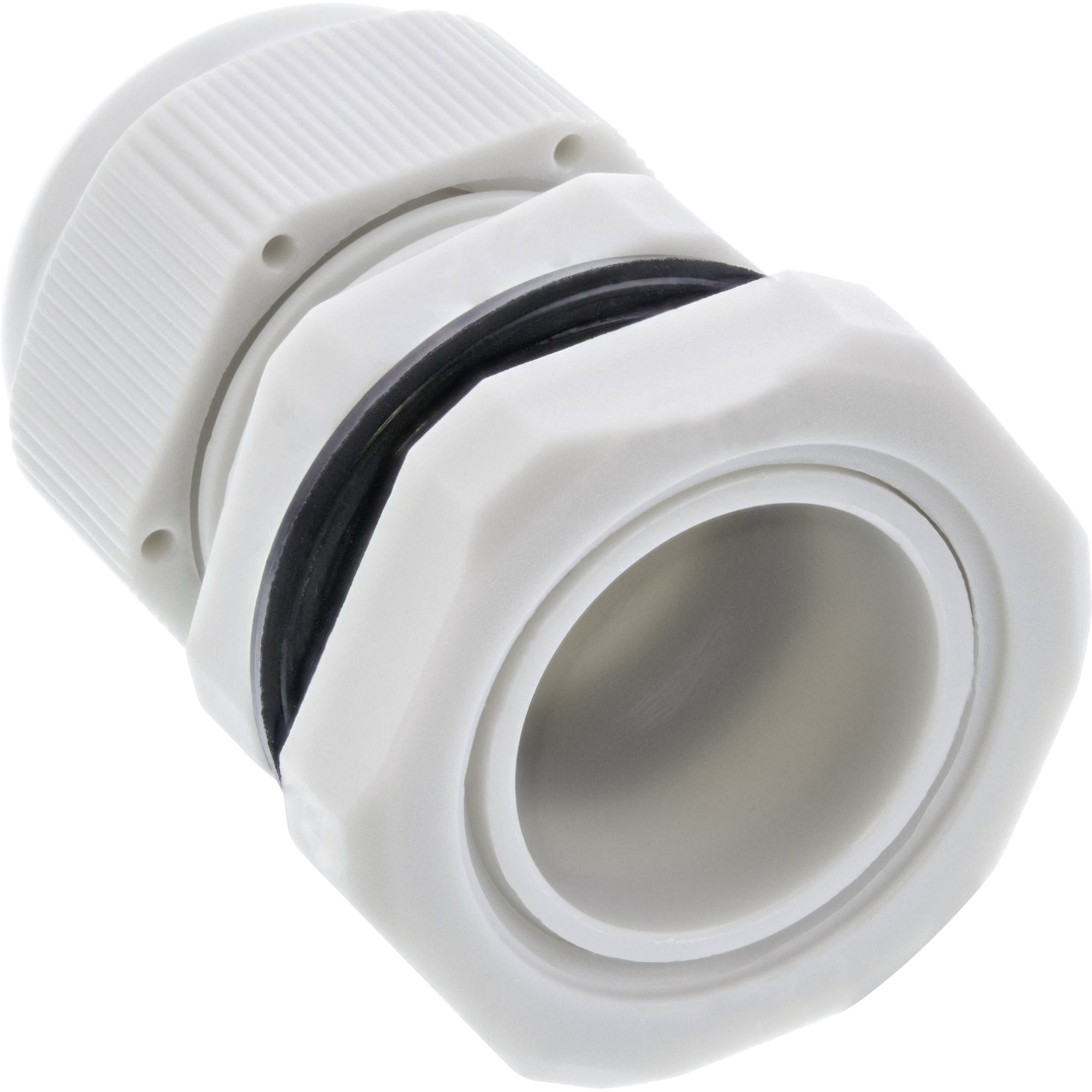 Inline® Kabeldurchführung PG 7 Nylon IP68 3,5-6mm, grau, 10 Stück