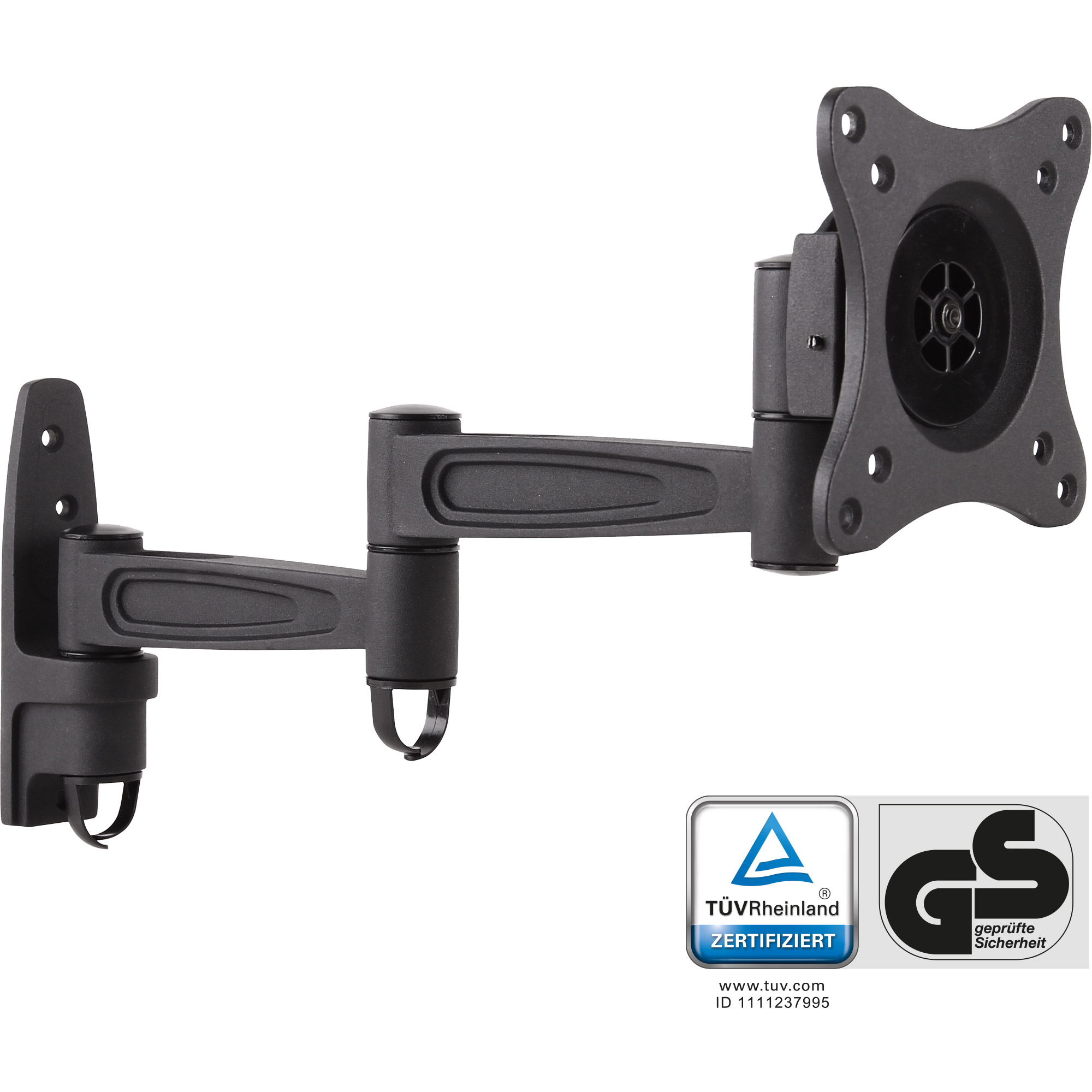 Inline® Wandhalterung, für Monitore bis 69cm (27"), max. 15kg, 2-teiliger Arm