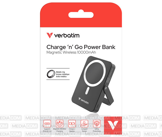 Akku Powerbank, 10.000mAh, Charge´n´Go, schwarz Akku Powerbank, 10.000mAh, Charge´n´Go, schwarz
