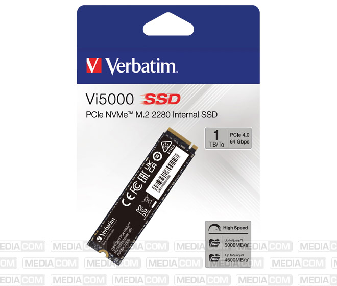 SSD 1TB, PCIe 4.0, M.2 2280, NVMe, Vi5000 SSD 1TB, PCIe 4.0, M.2 2280, NVMe, Vi5000