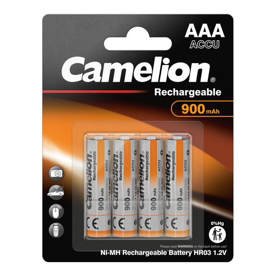4x Camelion NiMH AAA Micro 900mAh HR03 Classic Akku 4x Camelion NiMH AAA Micro 900mAh HR03 Classic Akku