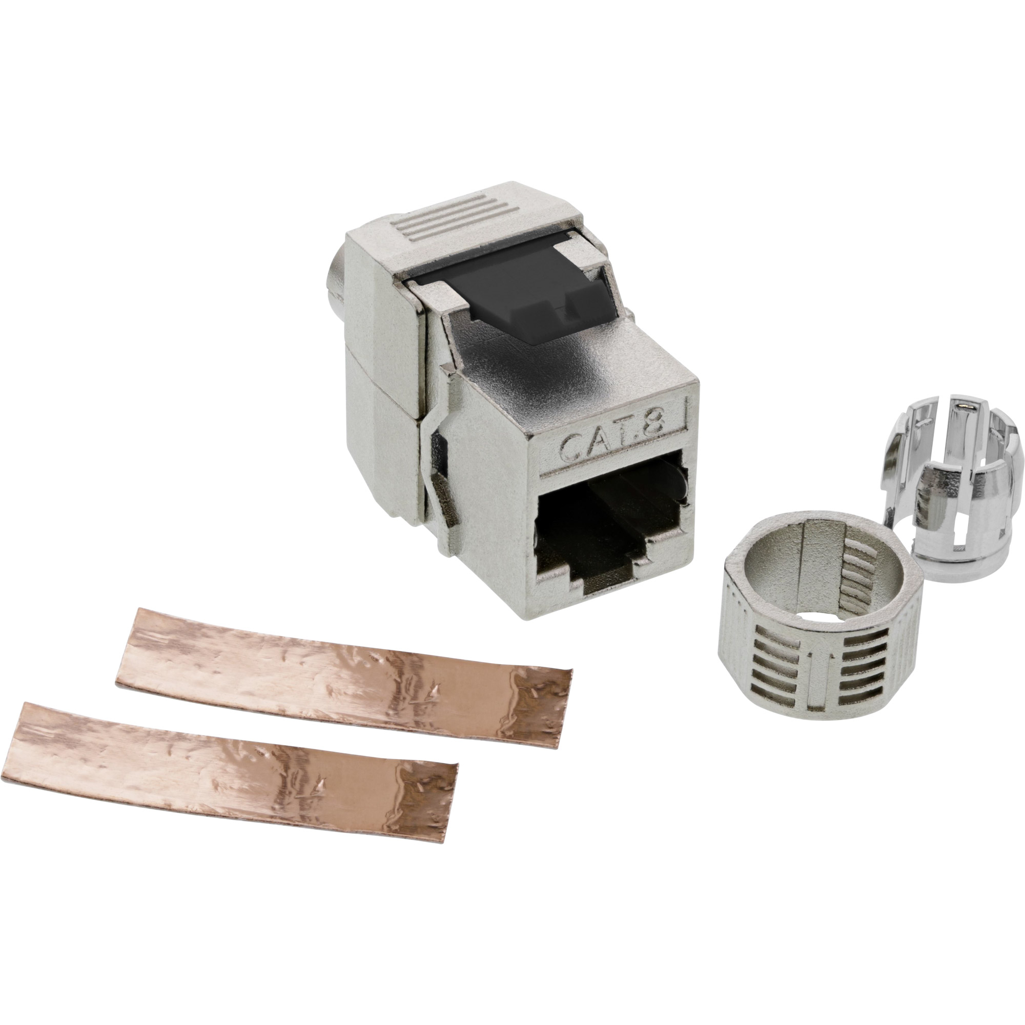 Inline® Keystone RJ45 Buchse, SNAP-In, Cat.8.1, Schraubverschluss