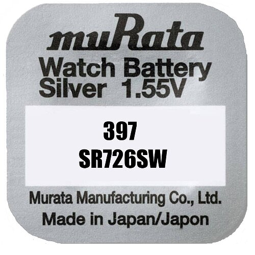 1x SR59 397 MultDrain Silberoxid Batterie Murata ex Sony 1,55 V